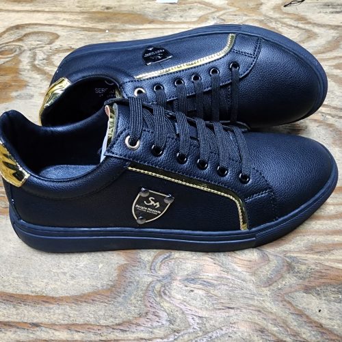Sergio Mazzola Black and Gold Sneaker