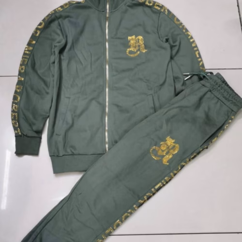 Roberto Raniera Track Suit Army Green and Gold