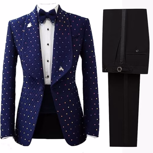 2 Piece Tuxedo Set - Blue