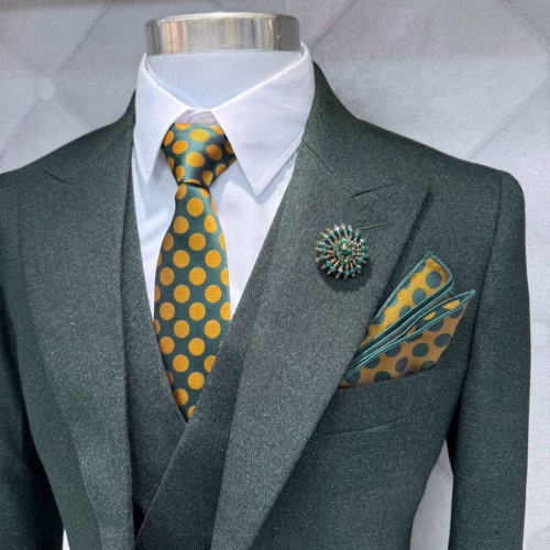 3 Piece Suit - Green Checked