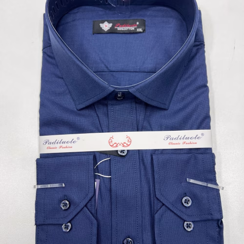 Padiluote Dress Shirts - Deep Blue