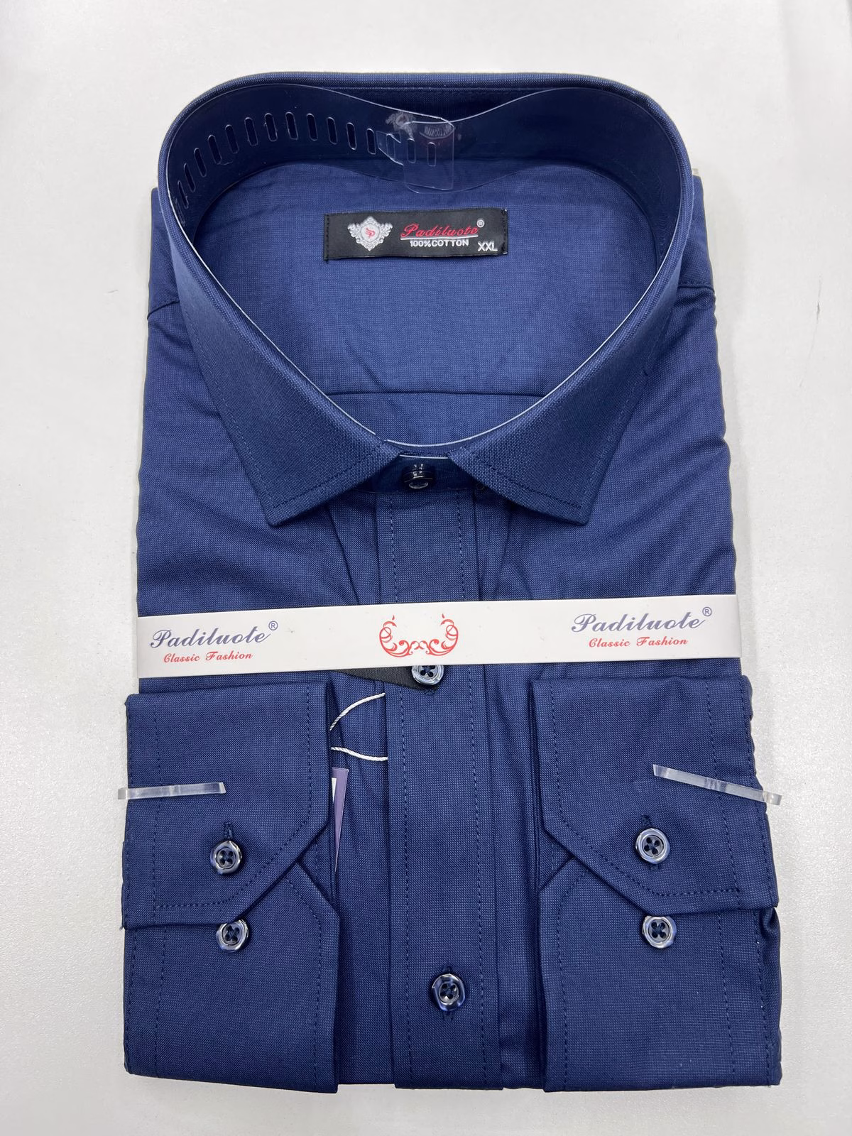 Padiluote Dress Shirts - Deep Blue
